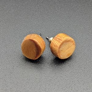 Wooden Earrings Dot - circular Wood jewelry hypoallergenic